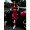 Červená sportovní fitness podprsenka LOVIRA (Veľkosť L)
