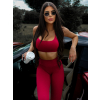 Červená sportovní fitness podprsenka LOVIRA (Veľkosť L)