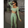 Pistáciové jóga legíny TERNILA s vysokým pásom