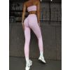 Růžové sportovní push up legíny VRATAN s řasením (Veľkosť L)