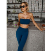 Tmavo modrý športový top pás cez prsia OPERIN