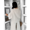 Béžové mušelínové oversize tričko MILORA (Veľkosť ONESIZE)