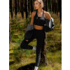 Černá sportovní podprsenka PLATERO na zip (Veľkosť L)
