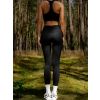 Černé sportovní elastické legíny SIMARO (Veľkosť L)