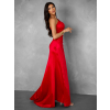 Červené dlhé spoločenské šaty KULOSA