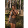 Khaki sportovní jóga podprsenka BOLEX (Veľkosť L)