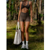 Khaki sportovní tvarující kraťasy CISAR (Veľkosť L)