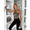 Leopardí sexy vázací top REIGH (Veľkosť ONESIZE)
