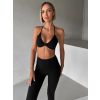Černá sportovní kroucená podprsenka KIRESTA (Veľkosť L)