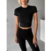 Černé sportovní fitness tričko MEREDIN (Veľkosť L)