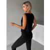Černé vzdušné sportovní fitness tílko ZALINA (Veľkosť L)