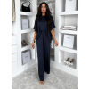Tmavo modrý basic nohavicový komplet MYRLYN
