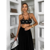 Černý elegantní crop top CLOUD (Veľkosť M/L)