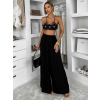Černý elegantní crop top CLOUD (Veľkosť M/L)