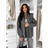Šedá džínová denim oversize košile ELORIA (Veľkosť ONESIZE)