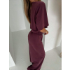 Vínový kalhotový stylový komplet BELLEZA s vycpávkami (Veľkosť ONESIZE)