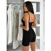 Čierny krátky tvarujúci overal KRASHA na ramienka