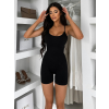 Čierny krátky tvarujúci overal KRASHA na ramienka