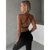 Čierna basic športová joga podprsenka MIVORA