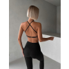 Čierna basic športová joga podprsenka MIVORA