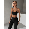 Čierna basic športová joga podprsenka MIVORA