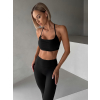 Čierna basic športová joga podprsenka MIVORA
