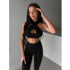 Čierna športová joga podprsenka ISOURAT