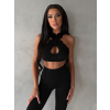 Čierna športová joga podprsenka ISOURAT