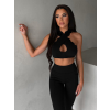 Čierna športová joga podprsenka ISOURAT