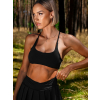 Černá sportovní jóga podprsenka SALONI (Veľkosť L)