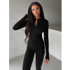 Čierna športová mikina na zips ZORELA