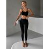 Černá sportovní podprsenka BARYNA (Veľkosť L)