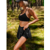 Černá sportovní podprsenka BARYNA (Veľkosť L)
