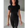 Černé sportovní elastické tričko EVANTI (Veľkosť L)