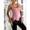 Starorůžové elastické basic body STEGOSA s výstřihem (Veľkosť ONESIZE)