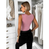 Starorůžové elastické basic body STEGOSA s výstřihem (Veľkosť ONESIZE)