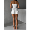 Biela športová skladaná krátka sukňa THALASA