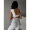 Biela športová vlnkovaná podprsenka KALIRA