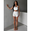 Biele športové fitness kraťasy ASVENY
