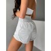 Bílé sportovní fitness kraťasy ASVENY (Veľkosť L)