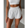 Biele športové fitness kraťasy LEVARA