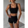 Čierna športová podprsenka SELYRA s podporou