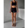 Černé fitness kraťasy ATYLA s push-up efektem (Veľkosť L)