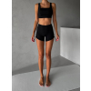 Čierne fitness kraťasy ATYLA s push-up efektom