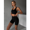 Černé sportovní fitness kraťasy HELOVA (Veľkosť L)