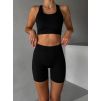 Černé sportovní fitness kraťasy HELOVA (Veľkosť L)