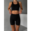 Čierne športové fitness kraťasy HELOVA