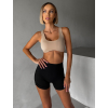 Černé sportovní fitness kraťasy HELOVA (Veľkosť L)