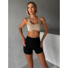 Černé sportovní fitness kraťasy HELOVA (Veľkosť L)