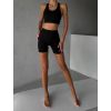 Černé sportovní fitness kraťasy HELOVA (Veľkosť L)